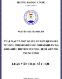 [Luận văn thạc sĩ y học] Tỷ lệ mắc và một số yếu tố liên quan đến tử vong ở bệnh nhi sốc nhiễm khuẩn tại khoa Điều trị tích cực Nội – Bệnh viện Nhi Trung ương