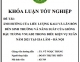 [Khóa luận tốt nghiệp] Ảnh hưởng của liều lượng kali và lân bón đến sinh trưởng và năng suất của giống đậu tương VNUAĐ2 trong điều kiện vụ xuân