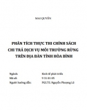 [Luận án] Phân tích thực thi chính sách chi trả dịch vụ môi trường rừng trên địa bàn tỉnh Hoà Bình