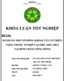 [Khóa luận tốt nghiệp] Đánh giá một số dòng khoai tây có triển vọng thuộc tổ hợp lai (2001; 2043; 2061) tại ĐB Sông Hồng