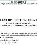 [Báo cáo khoa học] Nghiên cứu, xây dựng quy trình tính toán thiết kế biên dạng CAM Globoid cho các cơ cấu phân độ gián đoạn sử dụng phần mềm Matlab và Creo