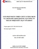 [Khóa luận tốt nghiệp] Giải pháp hoàn thiện chất lượng dịch vụ CSKH tại công ty TNHH Vinahost