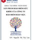 [Bài tập nhóm] Sản phẩm bảo hiểm sức khoẻ của công ty Bảo hiểm Bảo Việt