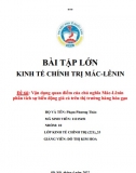 [Bài tập lớn] Vận dụng quan điểm của chủ nghĩa Mác-Lênin phân tích sự biến động giá cả trên thị trường hàng hóa gạo