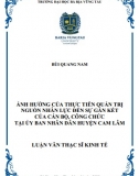 [Luận văn thạc sĩ] Ảnh hưởng của thực tiễn quản trị nguồn nhân lực đến sự gắn kết của cán bộ, công chức tại UBND huyện Cam Lâm