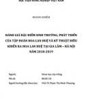 [Luận văn thạc sĩ] Đánh giá đặc điểm sinh trưởng, phát triển của tập đoàn hoa lan huệ và kỹ thuật điều khiển ra hoa lan huệ tại Gia Lâm Hà Nội