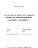 [Luận văn] Tạo động lực làm việc cho người lao động tại công ty cổ phần xuất nhập khẩu thủ công mỹ nghệ Artexport