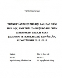 [Luận văn] Thành phần nhện nhỏ hại rau, đặc điểm sinh học, sinh thái của nhện đỏ hai chấm