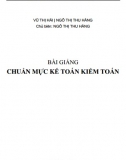 Bài giảng chuẩn mực kế toán kiểm toán VNUA