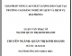 [Luận văn thạc sĩ] Giải pháp nâng cao chất lượng đào tạo tại trường Cao đẳng nghề Du lịch và Dịch vụ Hải Phòng