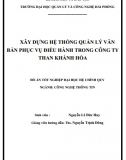 [Đồ án tốt nghiệp] Xây dựng hệ thống quản lý văn bản phục vụ điều hành trong Công ty Than Khánh Hòa