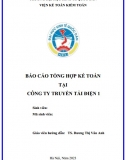 Báo cáo thực tập kế toán NEU - Công ty truyền tải điện 1