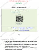 Tỏng hợp đề thi Kế toán - GDV Ngân hàng Chính Sách Xã Hội - VBSP (Kèm đáp án)