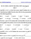 Đề 14 - 50 câu Tiếng Anh thi công chức (kèm đáp án)