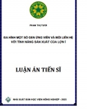 [Luận án tiến sĩ] Đa dạng một số gen ứng viên và Mối liên hệ với tính năng sản xuất của Lợn Ỉ