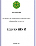 [Luận án tiến sĩ] Giải pháp phát triển xoài bền vững trên địa bàn tỉnh Sơn La