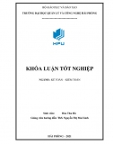 [Khoá luận tốt nghiệp]_Hoàn thiện công tác kế toán vốn bằng tiền tại Công ty CP Thiết kế và XD Nam Phong