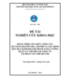 [Khoá luận tốt nghiệp]_Hoàn thiện công tác kế toán DT, CP và xác định KQKD nhằm tăng cường QL CP tại cty CP Thế Huynh